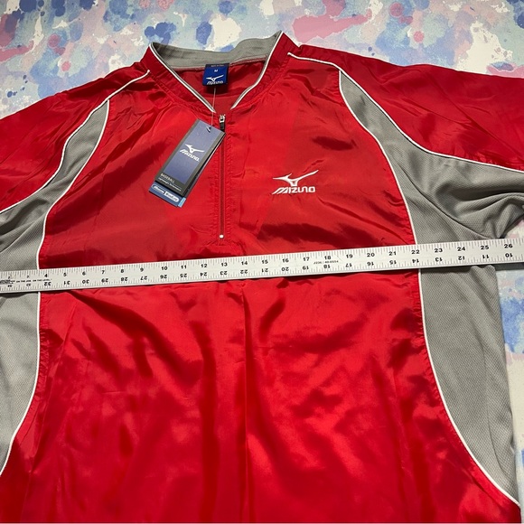 MIZUNO WindLite Lightweight Baseball Performance Red Shirt Size Medium A11 - Picture 5 of 6